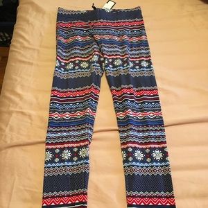 New Romeo & Juliet Couture winter fairisle legging